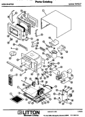 Page 1 Diagram and Parts List for 70/4007  Litton Microwave