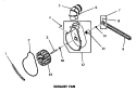 EXHAUST FAN Diagram and Parts List for DG6241  Speed Queen Dryer