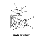 DRUM LIGHT & COVER PLATE Diagram and Parts List for DE6081  Speed Queen Dryer
