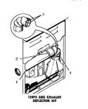 159P3 SIDE EXHAUST DEFLECTOR KIT Diagram and Parts List for DE6081  Speed Queen Dryer