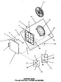 LOADING DOOR Diagram and Parts List for DG3860  Speed Queen Dryer