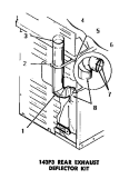 143P3 REAR EXHAUST DEFLECTOR KIT Diagram and Parts List for DG3860  Speed Queen Dryer