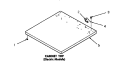 CABINET TOP Diagram and Parts List for DE3670  Speed Queen Dryer