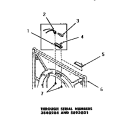 DRUM LIGHT & COVER PLATE Diagram and Parts List for DE3670  Speed Queen Dryer