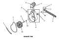 EXHAUST FAN Diagram and Parts List for DE3670  Speed Queen Dryer
