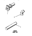 20600 VENT KIT Diagram and Parts List for DE3670  Speed Queen Dryer