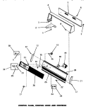 CONTROL PANEL, CONTROL HOOD & CONTROLS Diagram and Parts List for DG6271  Speed Queen Dryer