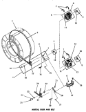 MOTOR, IDLER & BELT Diagram and Parts List for DG6271  Speed Queen Dryer