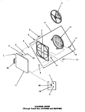 LOADING DOOR Diagram and Parts List for DE6260  Speed Queen Dryer