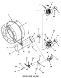 MOTOR, IDLER & BELT Diagram and Parts List for DE6051  Speed Queen Dryer