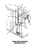 143P3 REAR EXHAUST DEFLECTOR KIT Diagram and Parts List for DE6051  Speed Queen Dryer