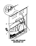 159P3 SIDE EXHAUST DEFLECTOR KIT Diagram and Parts List for DE6051  Speed Queen Dryer