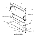 CONTROL HOOD Diagram and Parts List for DG6161  Speed Queen Dryer