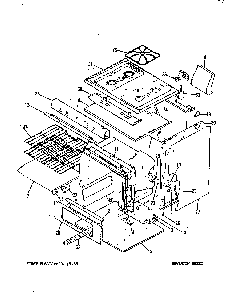 Body Diagram and Parts List for 31FK-3KLX  Magic Chef Range