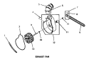 EXHAUST FAN Diagram and Parts List for DG6161  Speed Queen Dryer