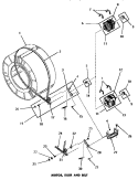 MOTOR, IDLER & BELT Diagram and Parts List for DG6161  Speed Queen Dryer