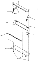 CONTROL HOOD Diagram and Parts List for FE9021  Speed Queen Dryer