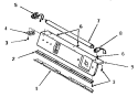 PANEL SUPPORT PLATE AND FLUORESCENT TUBE Diagram and Parts List for FE9021  Speed Queen Dryer