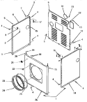 PANELS Diagram and Parts List for FE9021  Speed Queen Dryer