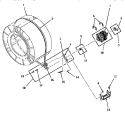 MOTOR, IDLER AND BELT Diagram and Parts List for FE9021  Speed Queen Dryer