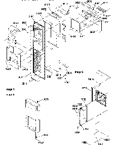 Freezer Door Diagram and Parts List for SXD322L-P1305703WL  Amana Refrigerator