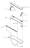 CONTROL HOOD Diagram and Parts List for FE9171  Speed Queen Dryer