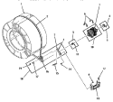 MOTOR, IDLER AND BELT Diagram and Parts List for FE9171  Speed Queen Dryer