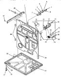 REAR FRAME AND FRAME BASE Diagram and Parts List for FE9171  Speed Queen Dryer