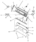 Part Location Diagram of 55787 Whirlpool CONTROL PANEL