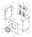 PANELS Diagram and Parts List for FE6231  Speed Queen Dryer