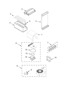 Blower Parts Diagram and Parts List for JDS1750EP0  Jenn-Air Range
