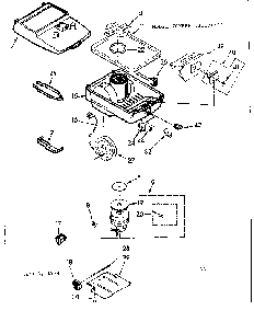 Base Assembly Diagram and Parts List for 11624400  Kenmore Filters & Accessories