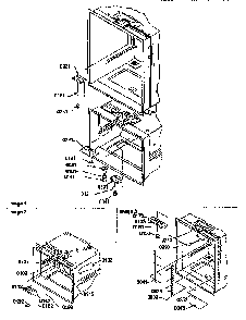 Light Switches And Drain Funnel Diagram and Parts List for BX22S5E-P1196705WL  Amana Refrigerator