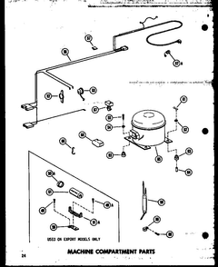 Machine Compartment Parts Diagram and Parts List for C11W P60330-9W Amana Freezer
