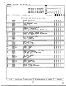 Optional Ice Maker Kit Page 2 Diagram and Parts List for 21924-7A  Admiral Refrigerator