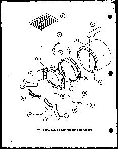 Section 10 Diagram and Parts List for LG2902 P7804817W W Amana Dryer