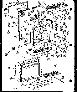 Insullation Diagram and Parts List for SRI19GL-P7745504WL  Amana Refrigerator