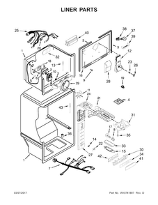 Part Location Diagram of W10802061 Whirlpool Electric Control Board