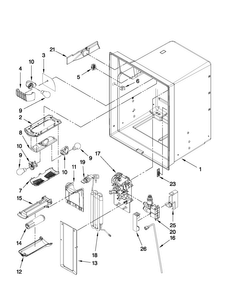 Refrigerator Liner Parts Diagram and Parts List for JFI2089WTS6  Jenn-Air Refrigerator