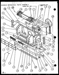 Chassis Mechanical Parts Assembly (pth09300fr/p1103401r) (pth09400fr/p1103501r) Diagram and Parts List for PTH12300ER P9812615R Amana Air Conditioner