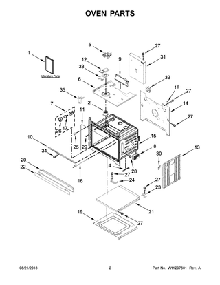 Oven Parts Diagram and Parts List for AWO6313SFW02  Maytag Wall Oven