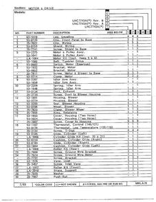Motor And Drive Page 2 Diagram and Parts List for 7743A REV A Norge Dryer