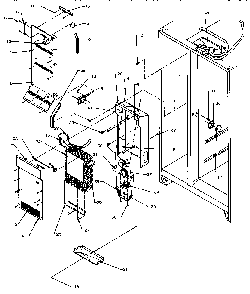 Evaporator And Air Handling Diagram and Parts List for SXD22Q2L-P1181308WL  Amana Refrigerator