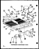 COMPRESSOR COMPARTMENT PARTS Diagram and Parts List for BX20K P7812512W W Amana Refrigerator