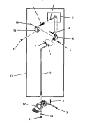 DOOR RELEASE Diagram and Parts List for FE3130  Speed Queen Dryer