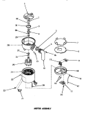 MOTOR ASSY Diagram and Parts List for DB8201N  Speed Queen Trash Compactor