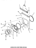 Part Location Diagram of 60023W Whirlpool FRONT PANEL, WHITE
