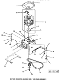 MOTOR, MTG BRACKET, BELT & IDLER ASSY Diagram and Parts List for UE8230  Speed Queen Washer Dryer Combo