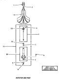 AGITATOR & POST Diagram and Parts List for UE8230  Speed Queen Washer Dryer Combo