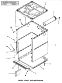 CABINET, EXHAUST DUCT & TOP (BASE) Diagram and Parts List for UE8230  Speed Queen Washer Dryer Combo